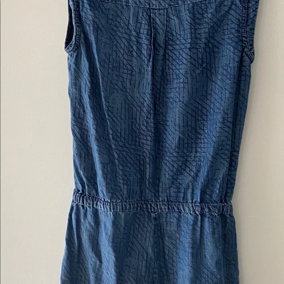 Tart denim print drawstring waist shorts Romper XS - Picture 5 of 7